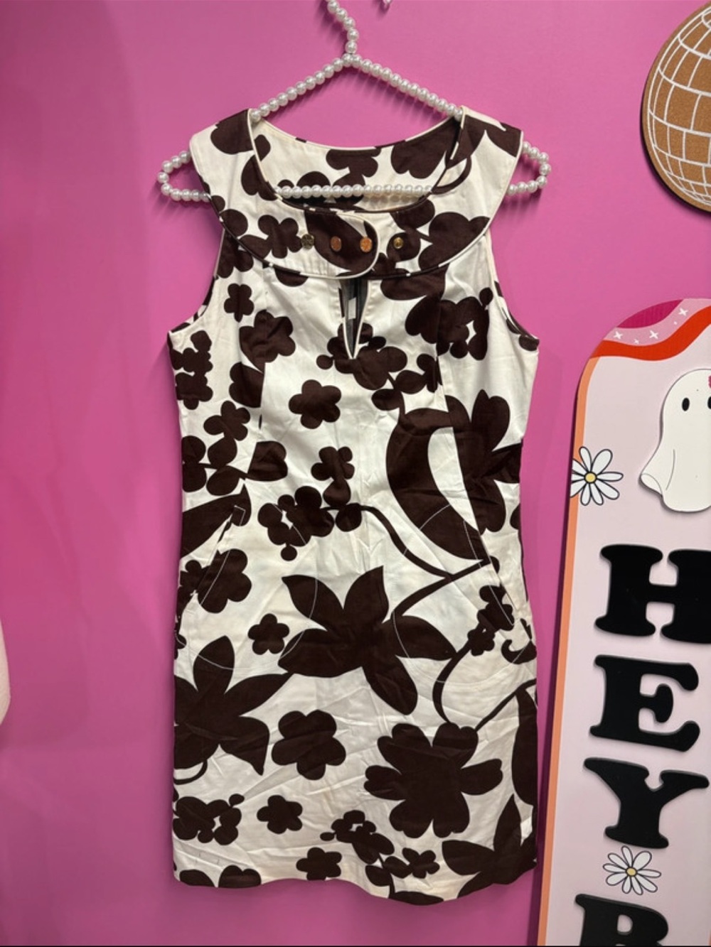 Tory Burch brown printed dress size 2